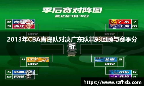 2013年CBA青岛队对决广东队精彩回顾与赛季分析